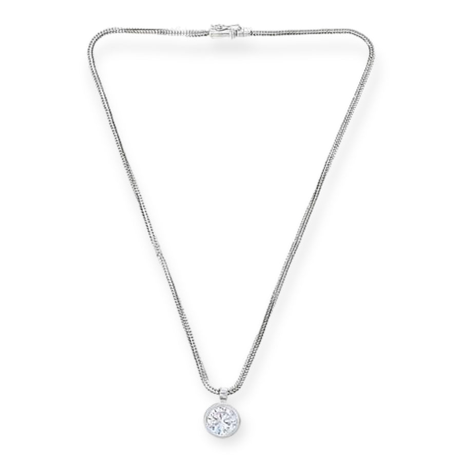 Katharine McPhee Imperial Rope Round Necklace - Sterling Silver