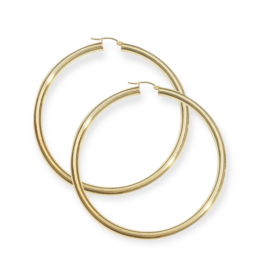 3" Classiqué Hoops, 18K Gold Plated Sterling Silver