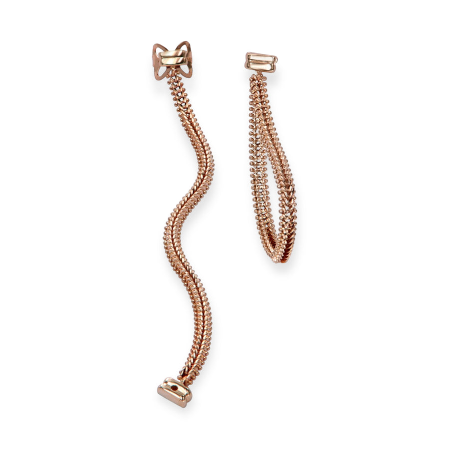 Alexandre 14K Rose Gold Imperial Rope Earrings