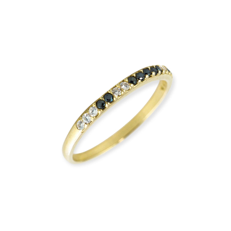 Eleanore 18K Gold Plated Sterling Silver Mini Ring, Night