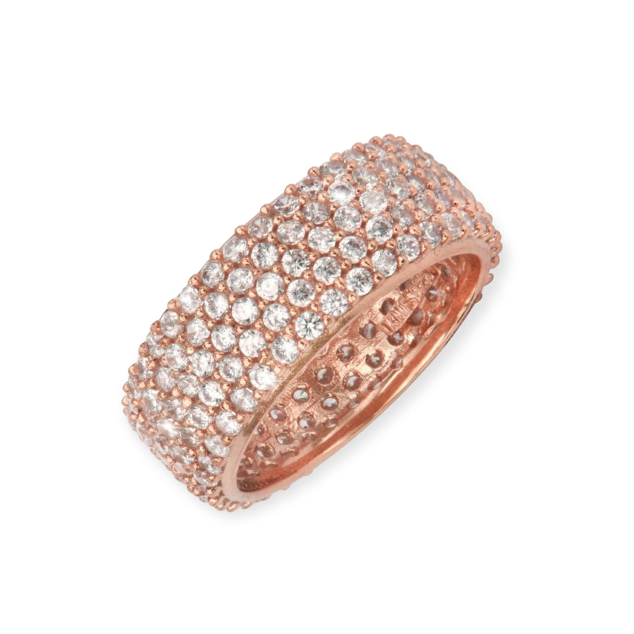 Meesh Rose 18K Gold Plated Sterling Silver Ring