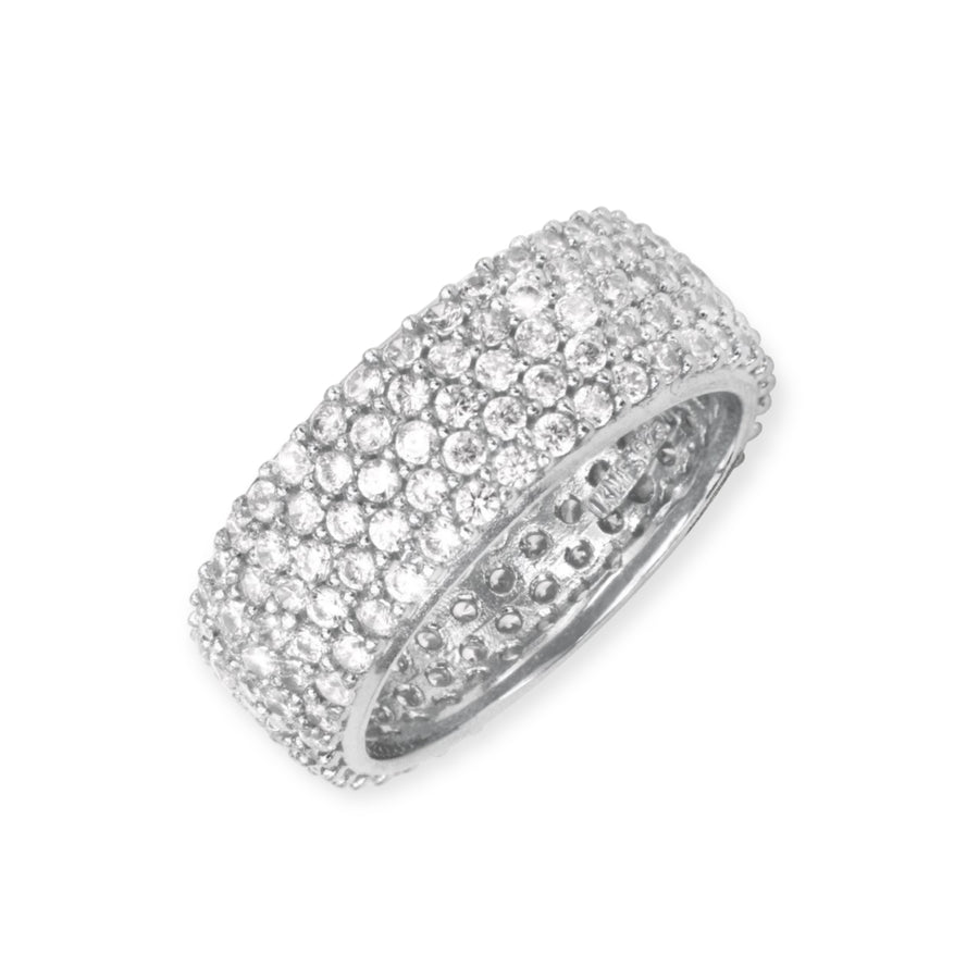 Meesh Rhodium Plated Sterling Silver Ring
