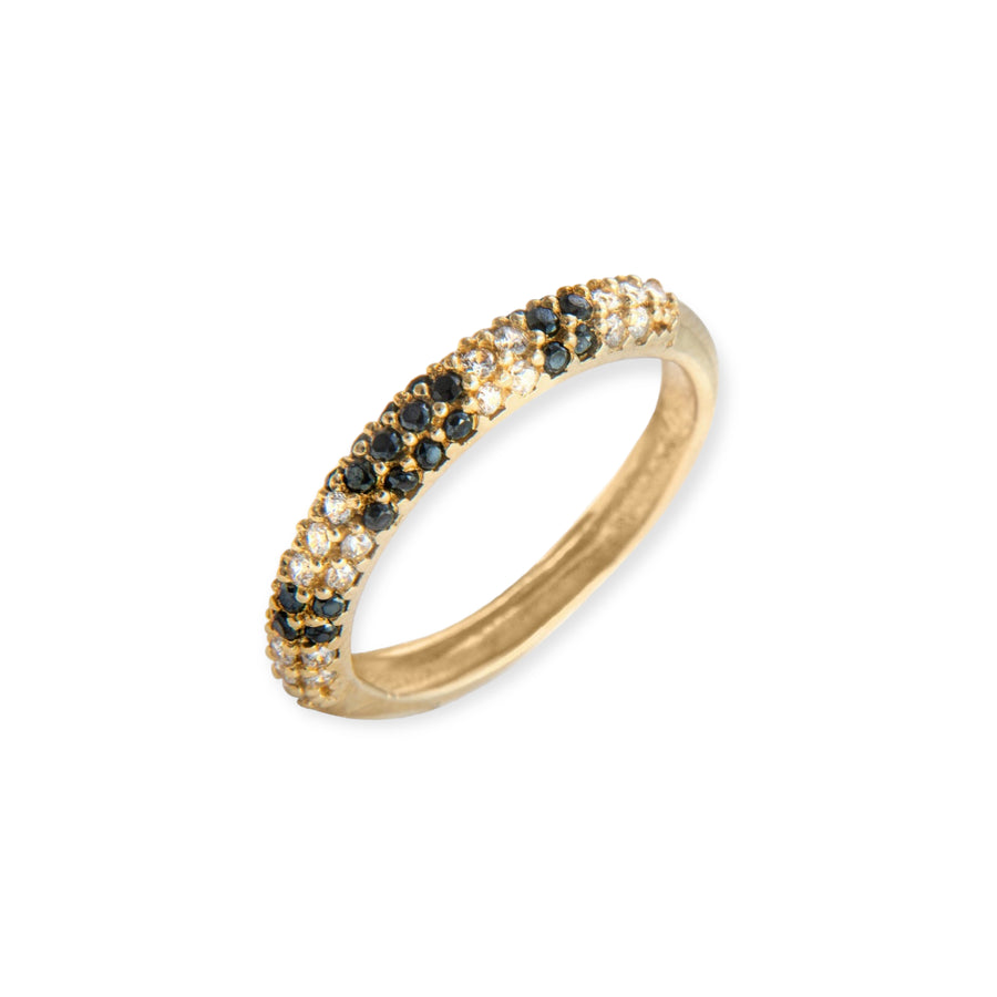 Eleanore 18K Gold Plated Sterling Silver Ring, Night