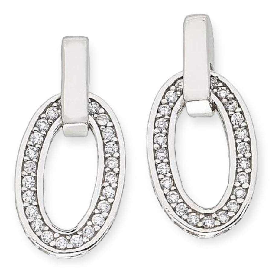 Katharine McPhee 2.40ctw Oval Earrings - Sterling Silver