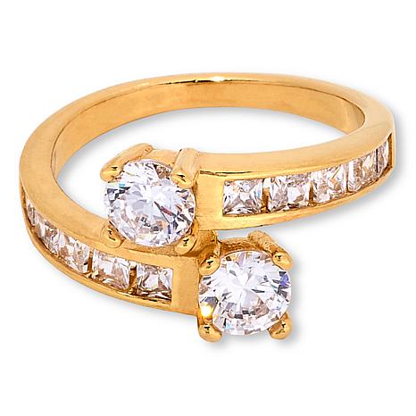 Katharine McPhee Princess & Round Bypass Ring