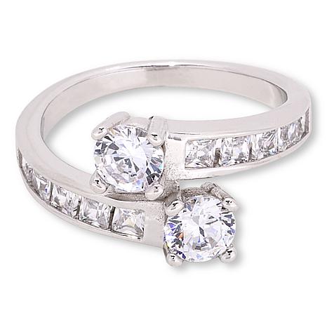 Katharine McPhee Princess & Round Bypass Ring