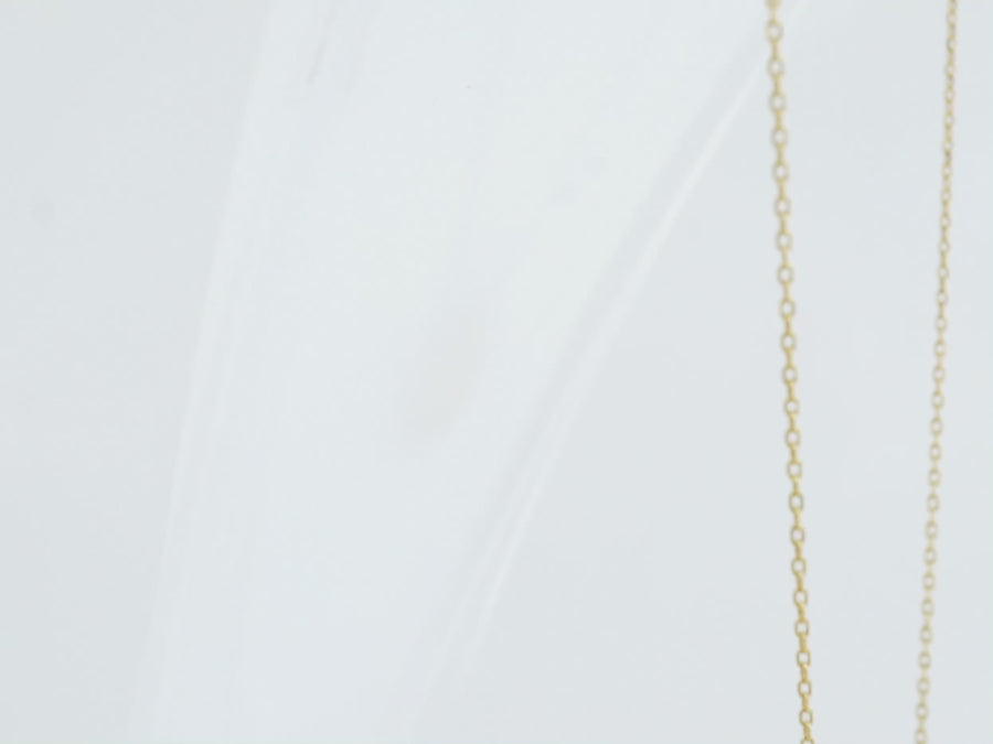 Mon Coeur 18K Gold Plated Sterling Silver Necklace, Brilliant White